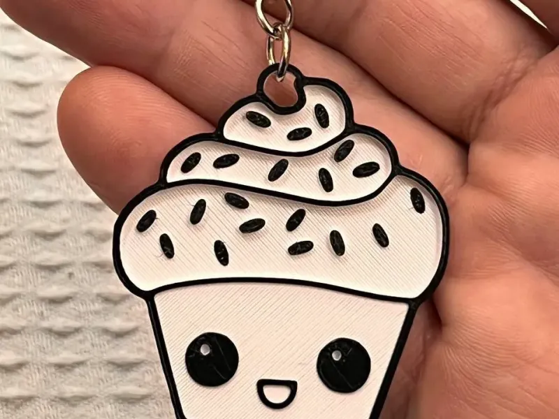 纸杯蛋糕钥匙扣