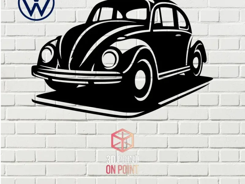 VOLKSWAGEN COCCINELLE VINTAGE - 2D WALL ART #1