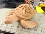 Tiki Turtle w/ Island Palm Shell -3