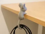 Mouse-Shaped Desktop Cable Organizer Hook-0