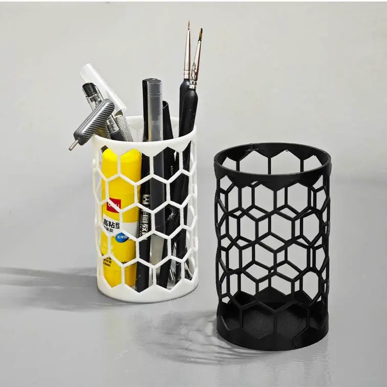 22g轻量级蜂巢镂空笔筒 桌面纸篓 小巧 honeycomb hollow pen hol