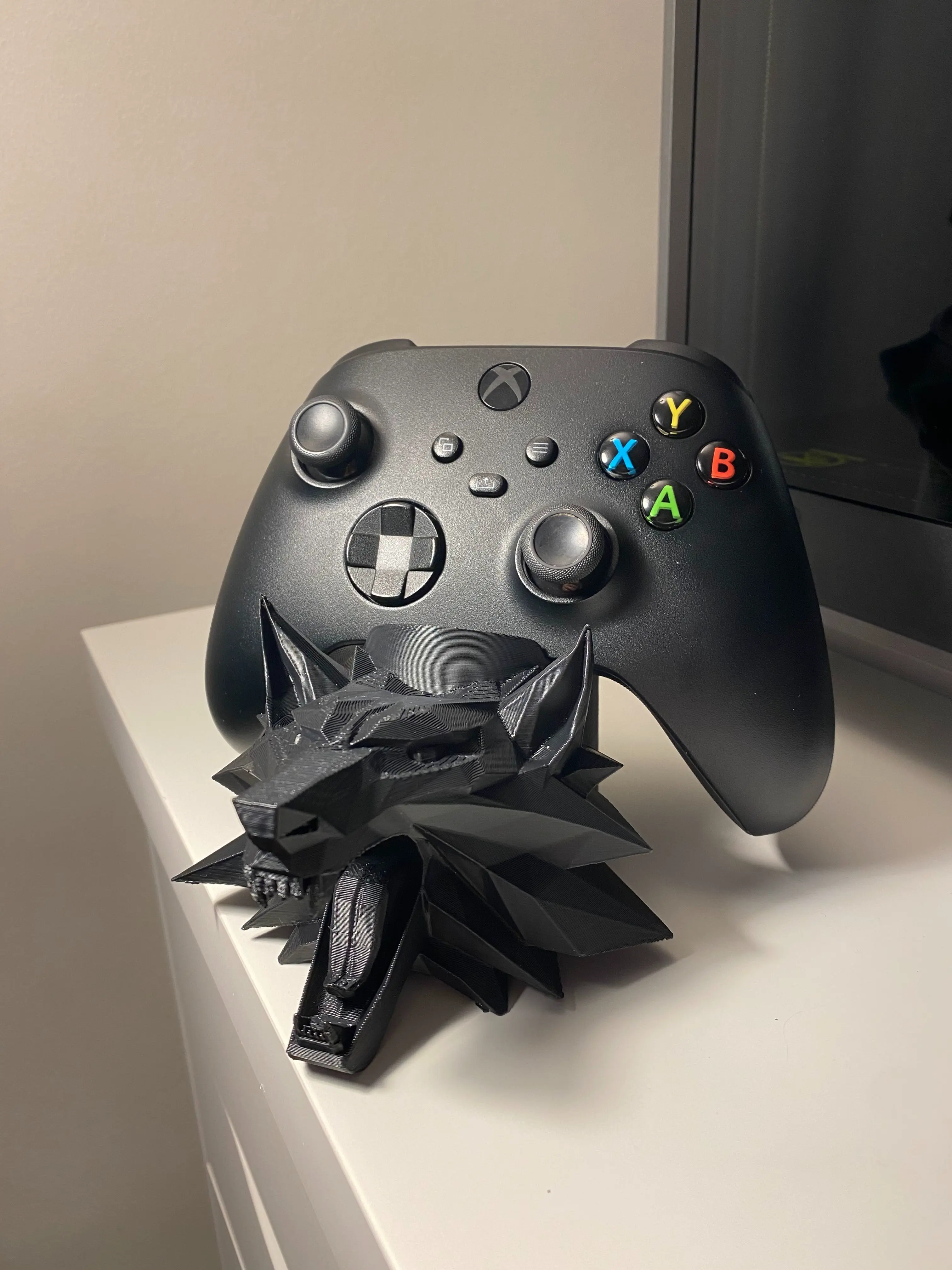 The Witcher wolf controller holder