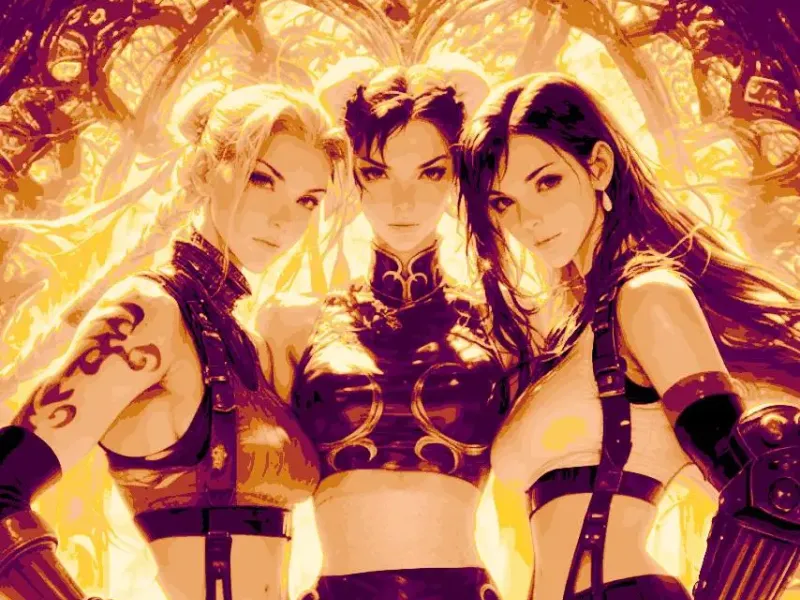 Tifa x Cammy x Chun Li