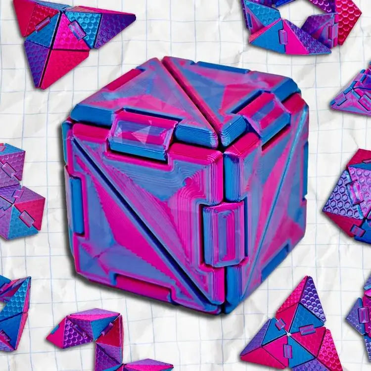 Origami Fidget Cube Star