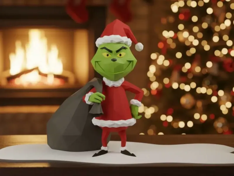 Grinch with a bag