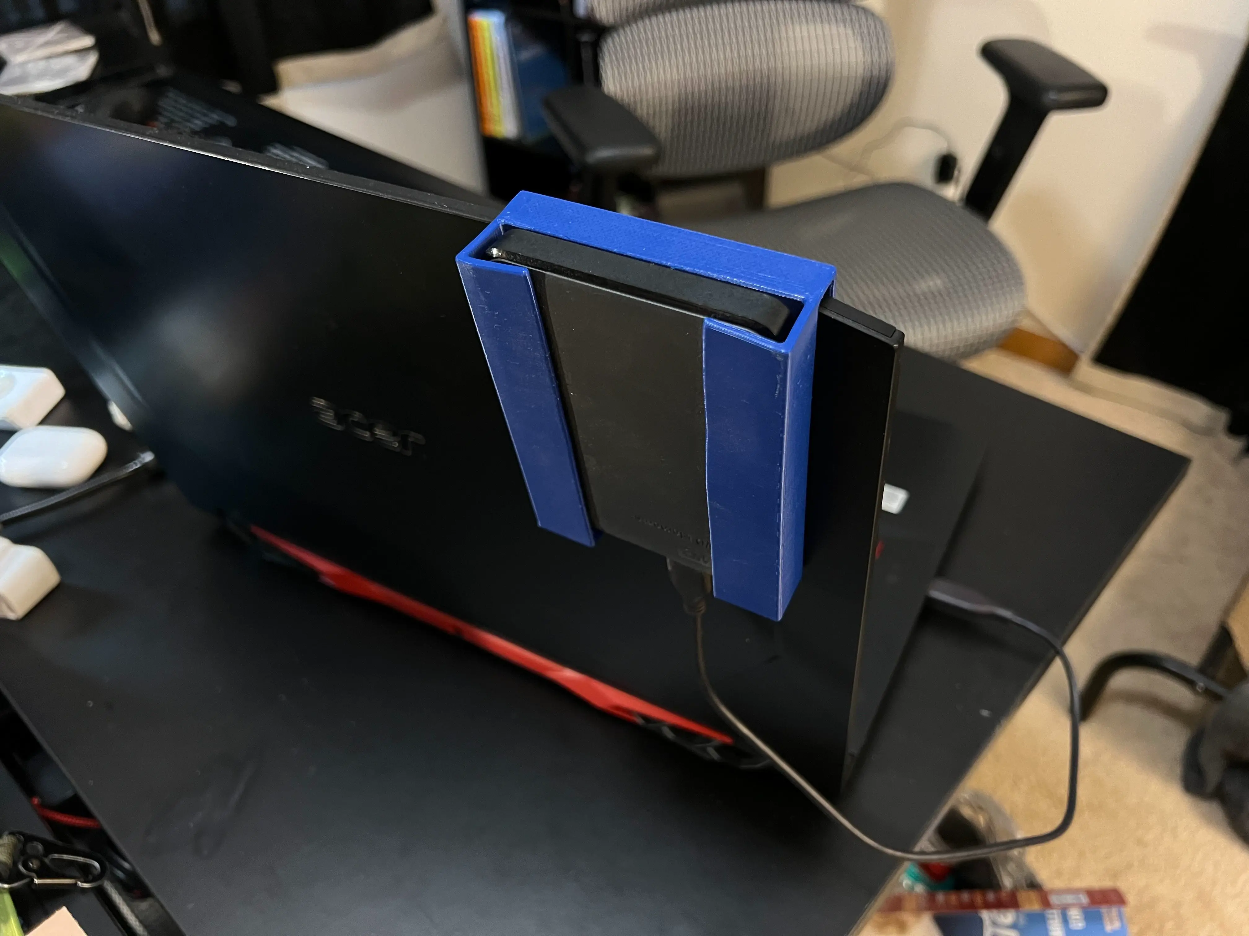 Portable Hard Drive Laptop Mount