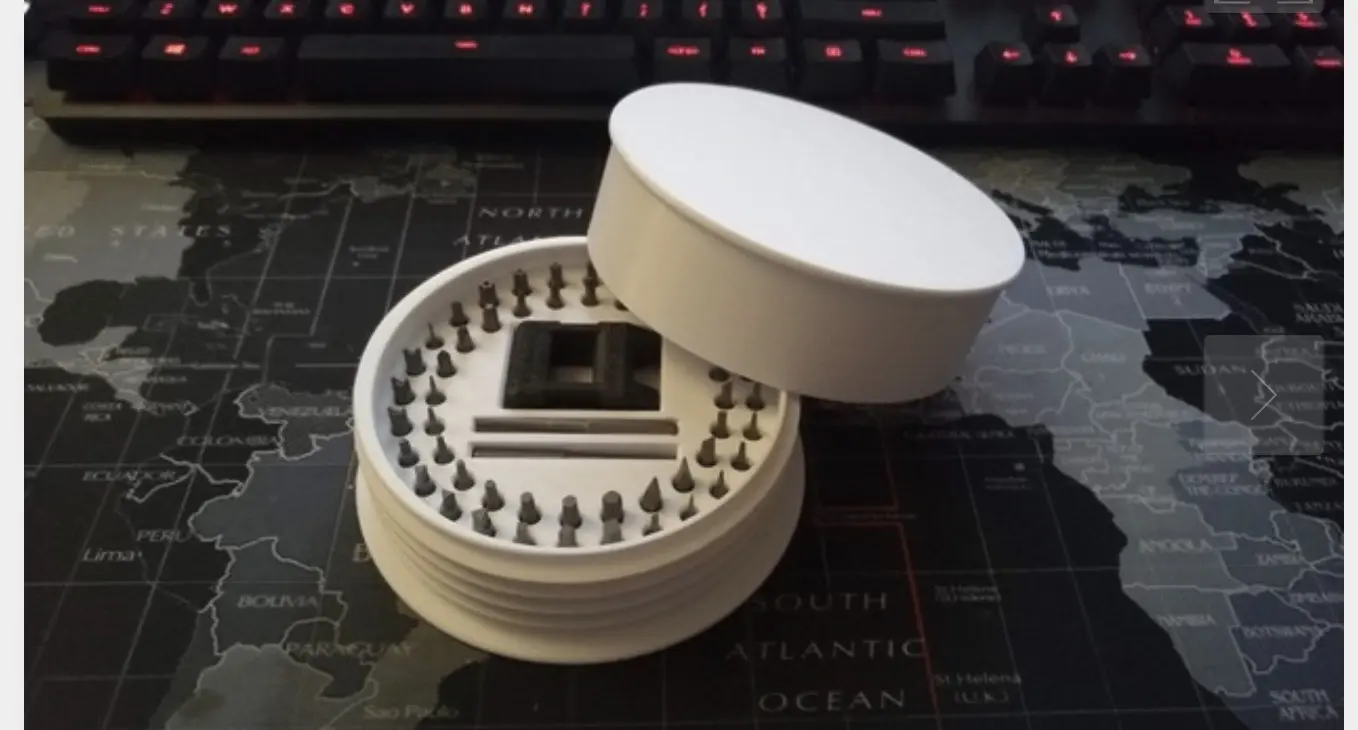 Hex bit tray holder