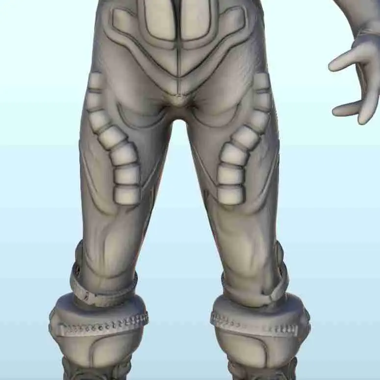 Other STL Download - Alien soldier with light armour and skull 6 ...