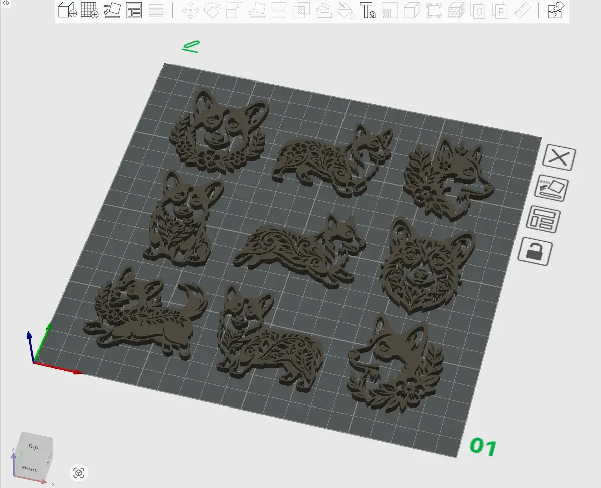 Floral Corgi Dog Wall Art Pack – Decorative Corgi Designs