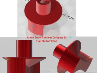 Knob, Fuel Shutoff, Ariens Snow Thrower - Compact 24