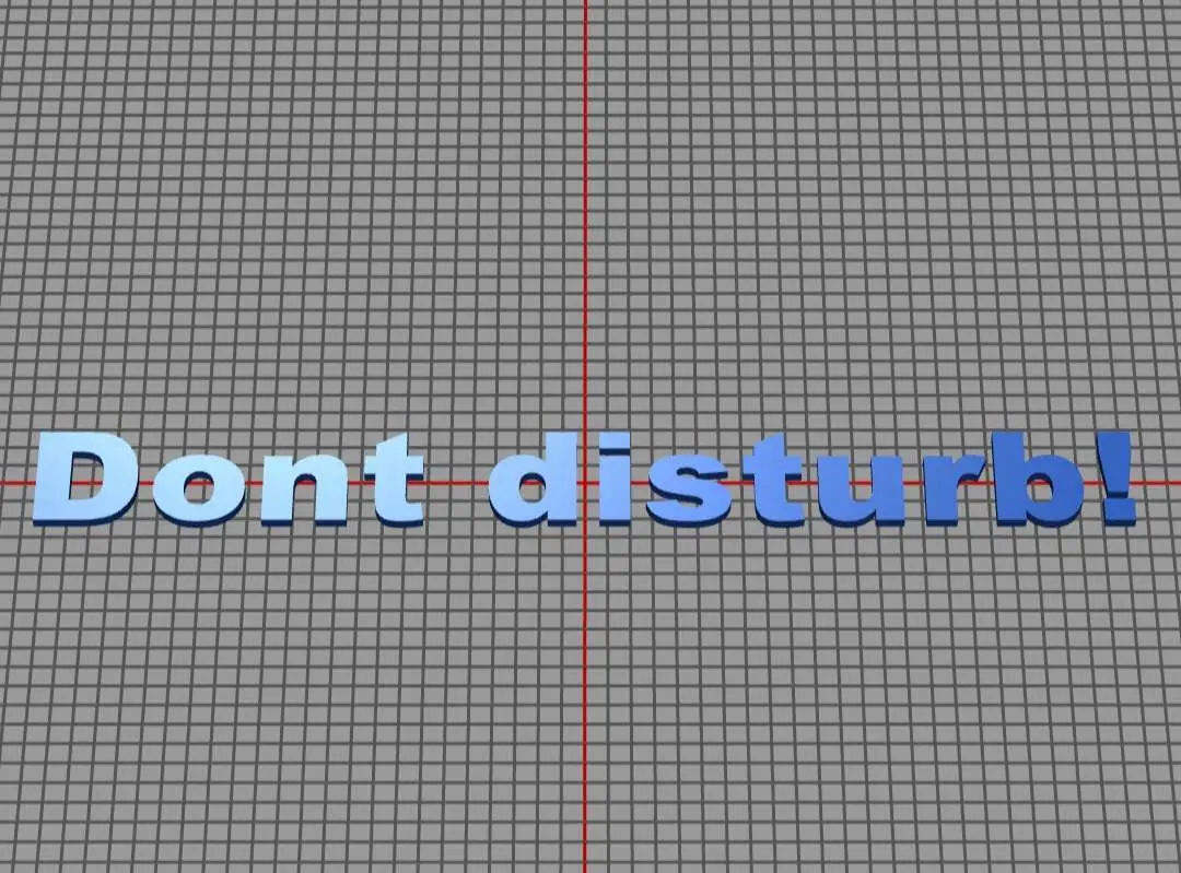 Educational Aids STL Download - text dont disturb!by triple333