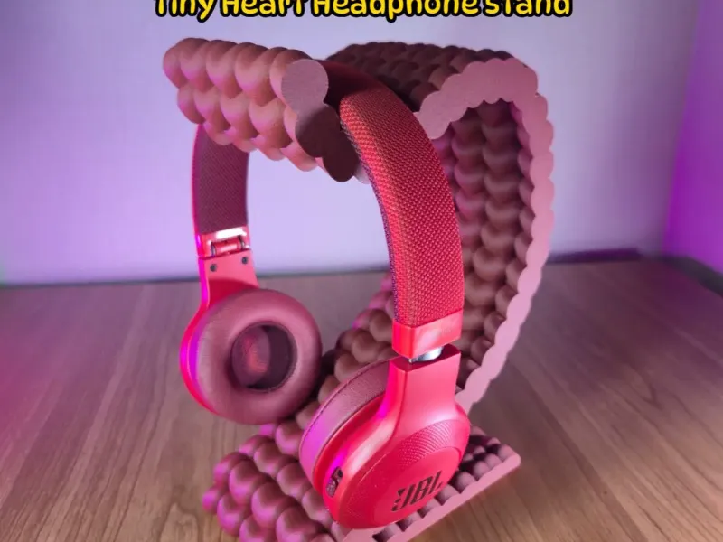 Heart Headphone Stand – Headphone Holder Made of Tiny Hearts