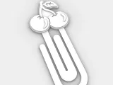 Paperclip cherry - bookmark-1