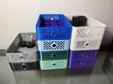Stackable Crates with Organizer Trays-4