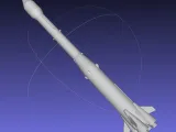 Ariane 1 Rocket Model-1