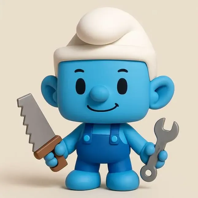 Chibi Schtroumpf Bricoleur
