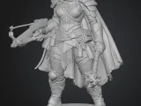 D&D Elven Drow Cleric crossbow/mace-1