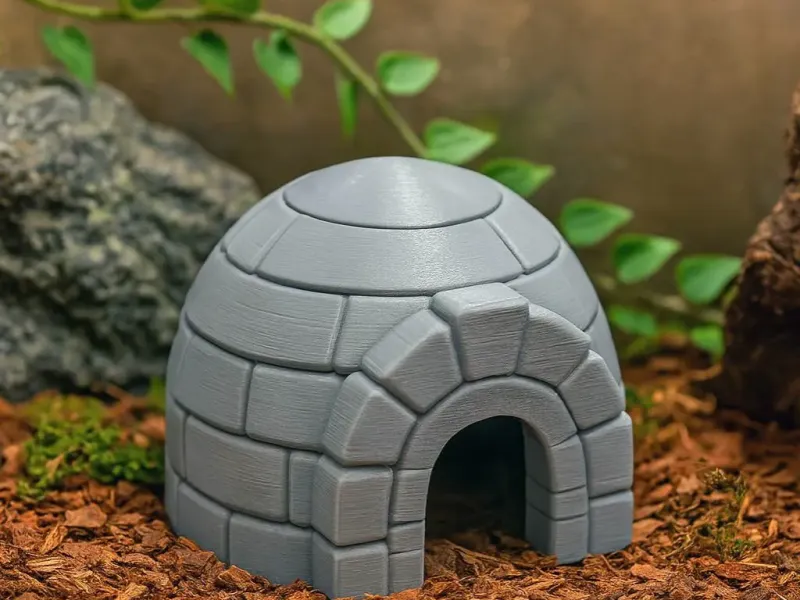 Stone Igloo Hide for Terrariums