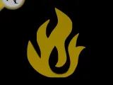 Simple Flame Symbol - 2D Art-0