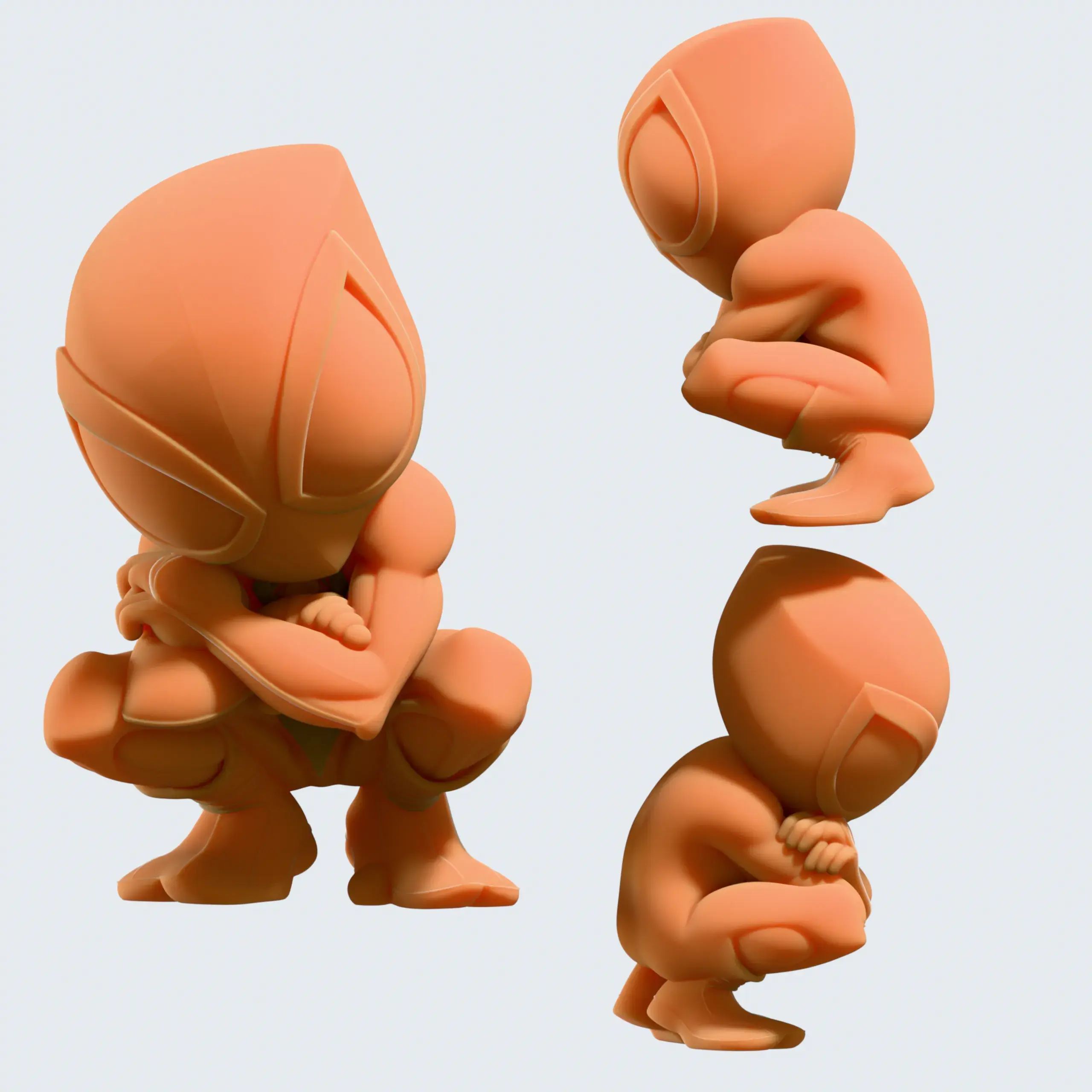 3D Printer Files | 3MF File | Spider Man Chibi Fan Art STL | Creality Cloud