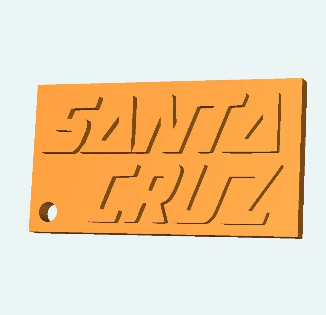Santa Cruz mtb keychain logo