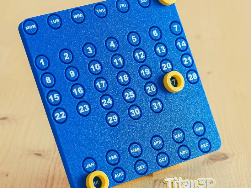 Calendário Perpétuo Inspirado no Ring-a-Date