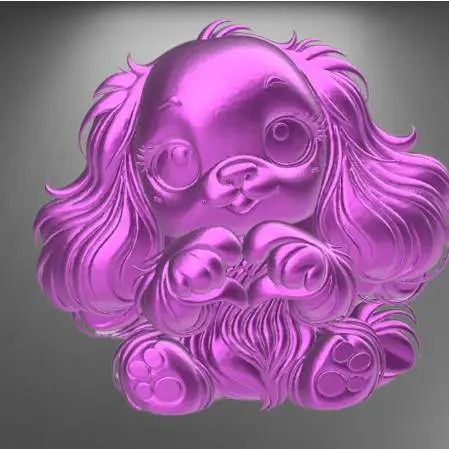 dog cute heart chibi