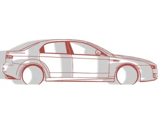 Alfa Romeo 159 - Silhouette Wall Decoration