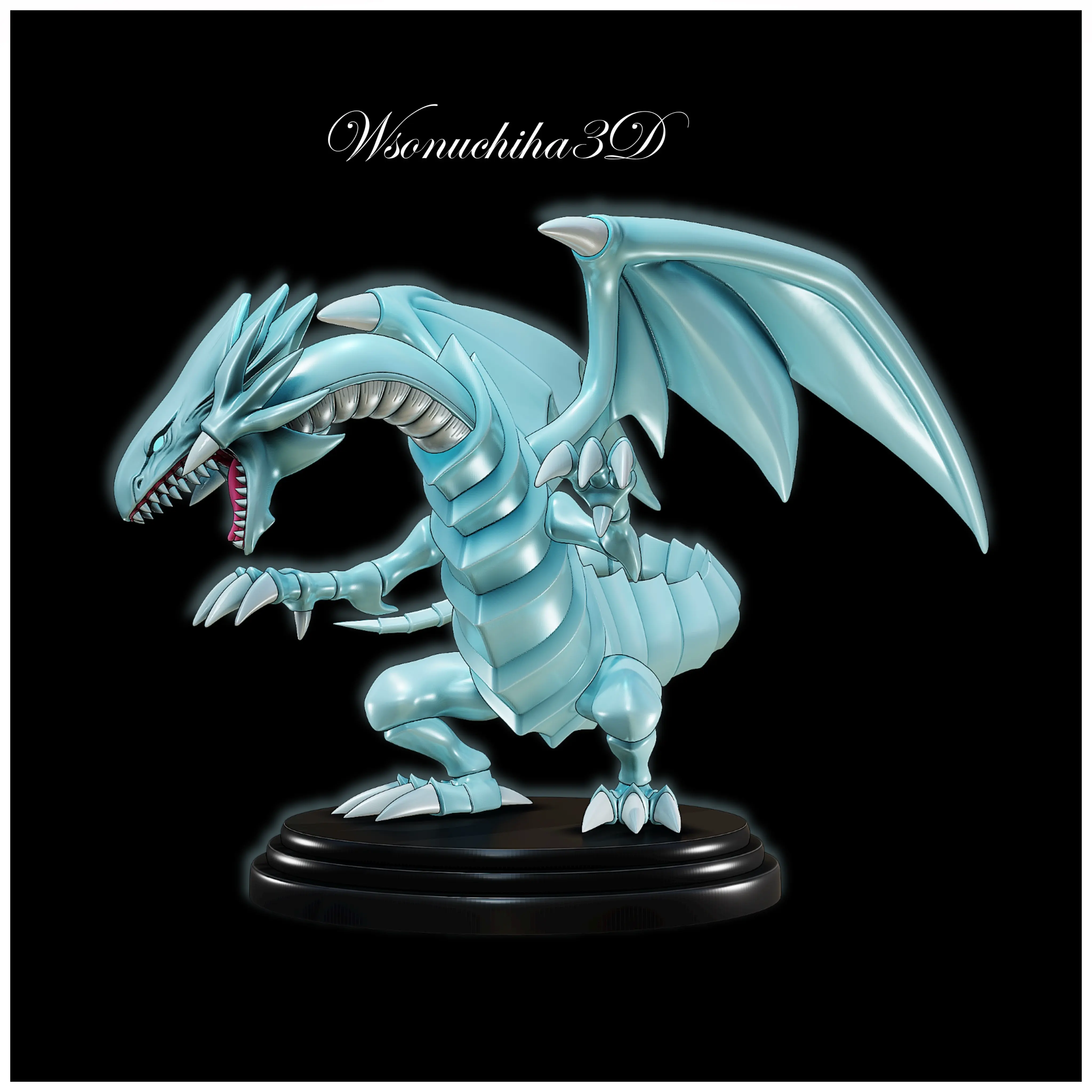 BLAUÄUGIGER WEISSER DRACHE FIGUR 2 - YUGIOH