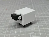 Pixel-style snap-together toy ornament - Black-faced Sheep-1