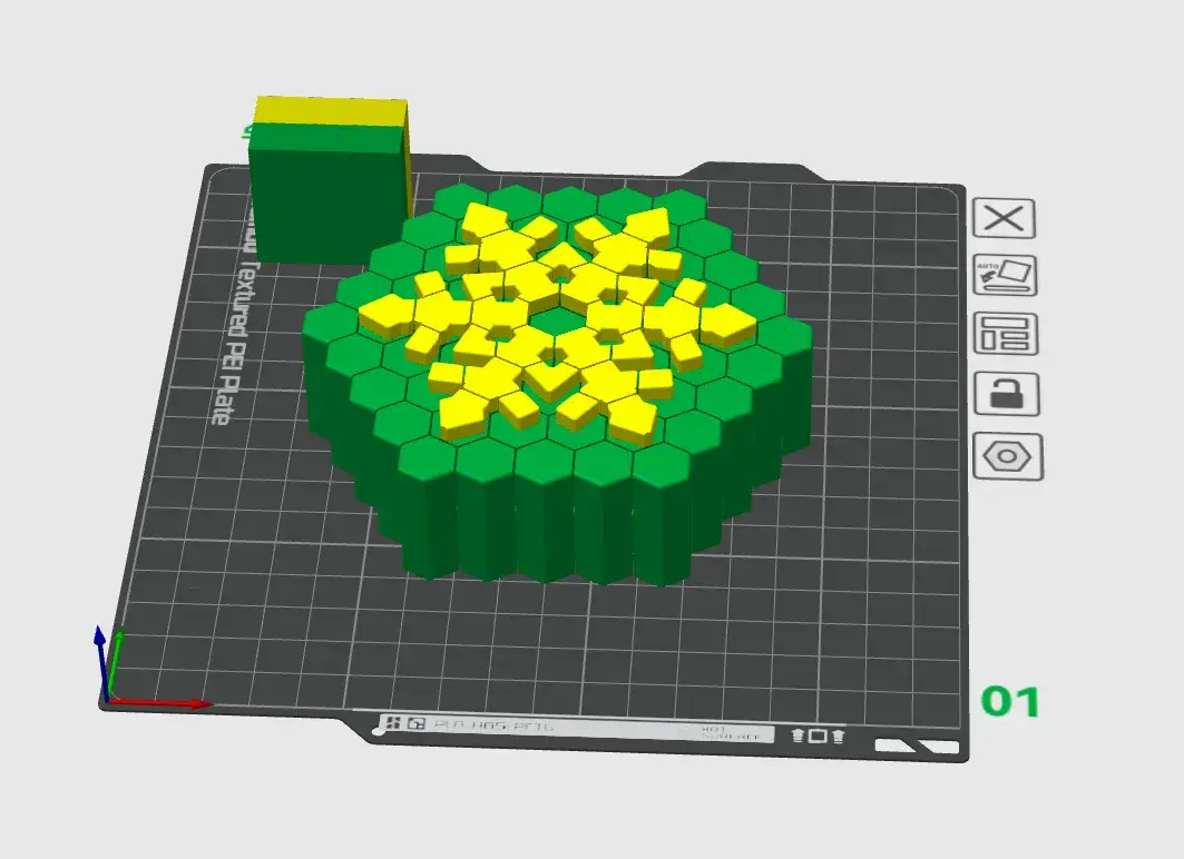 Snowflake Hexcell Fidget Grids