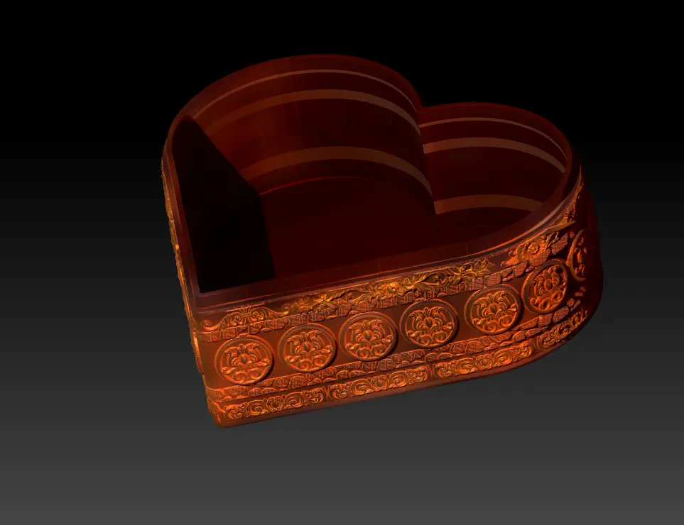 VALENTINES DAY HEART DRAGON GIFT BOX