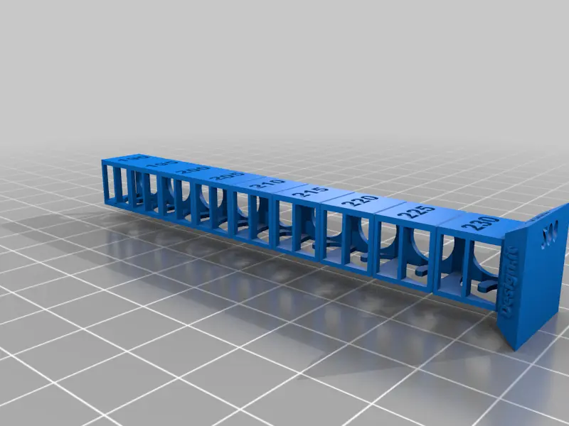 Temp tower PETG & PLA Test Temperatura 190-230 50min 3grammi