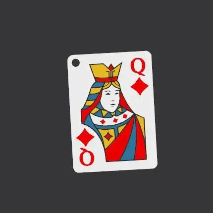 chaveiro dama de ouros