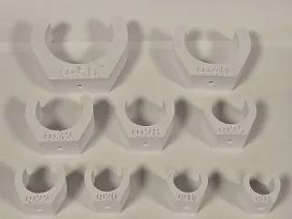 Heavy-Duty Pipe Clips (M4) | 16-50mm Set