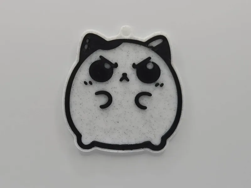 Cute Angry Cat Keychain