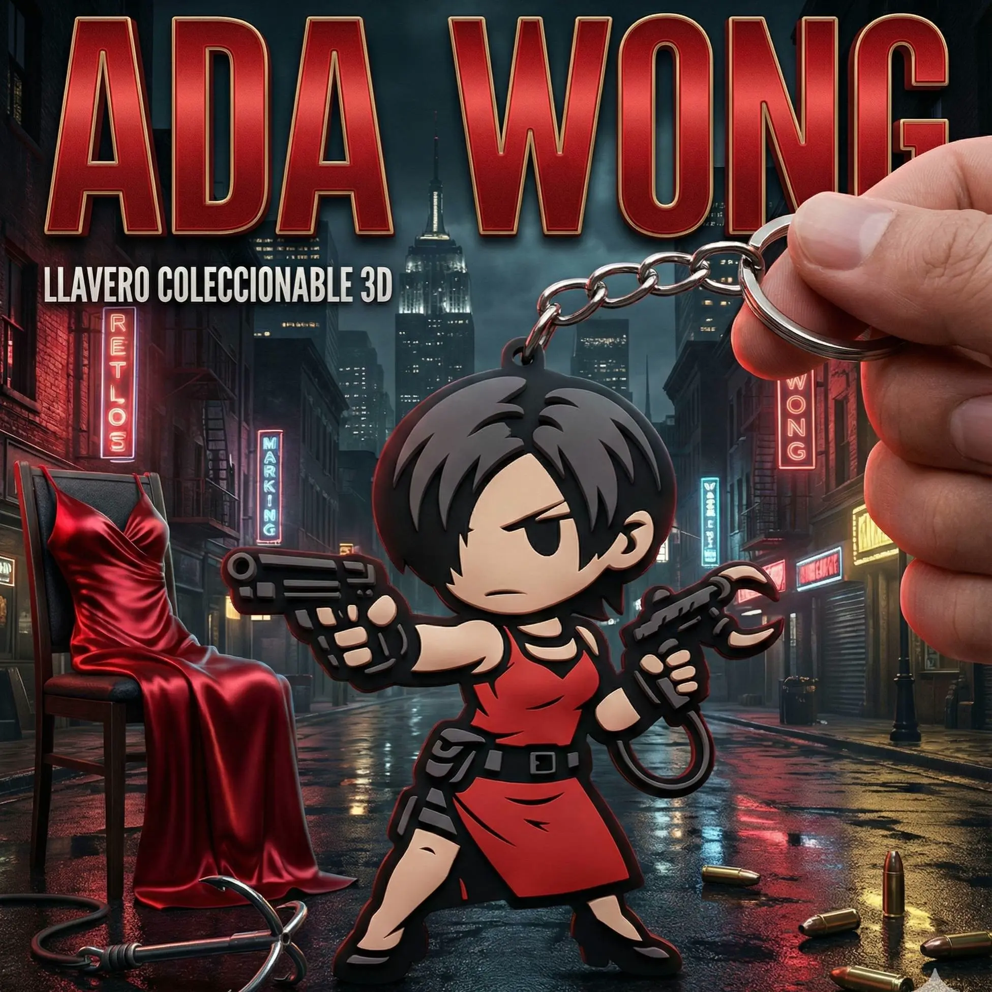 Ada Wong 4 colors keychain!