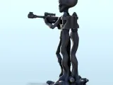Alien soldier with assault rifle and jet-pack (13) (+ pre-su-4