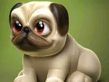 CUTE PUG (PRINT IN PLACE)-0