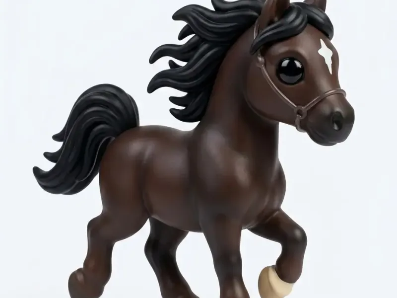 cavallo arabo giocattolo in vinile