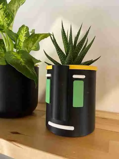 Tiki self-watering planter