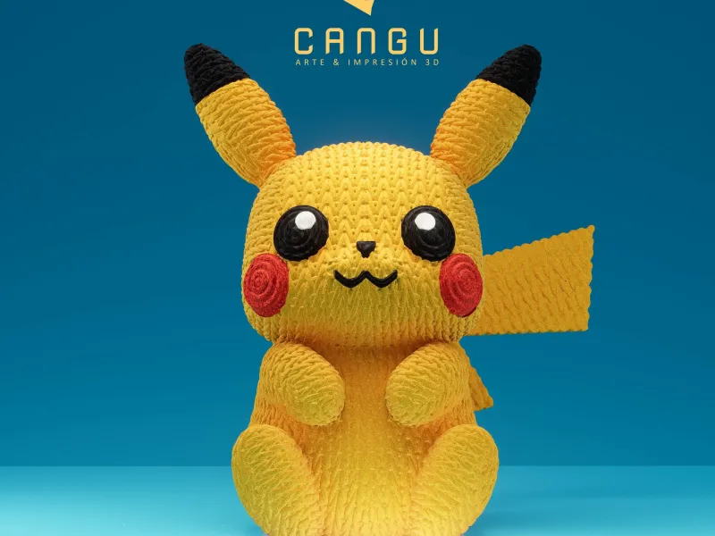 PIKACHU CROCHET (SIN AMS) -FAN ART MULTIPARTS
