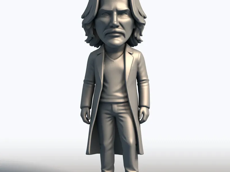 John Wick Figurine – Stylized Fan Art 3D Printable STL