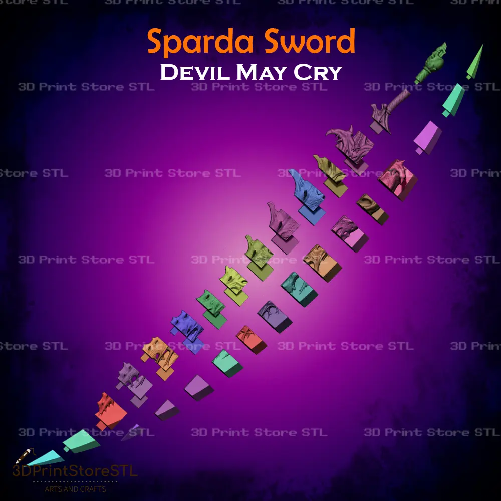 Sparda Demon Sword Cosplay Devil May Cry 5 - STL File