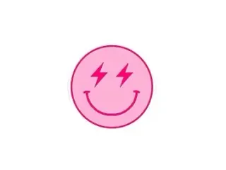 Simple smiley face keychain