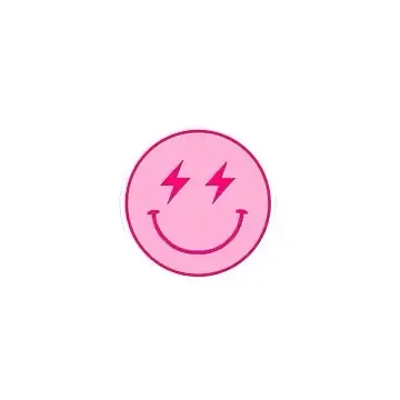 Simple smiley face keychain