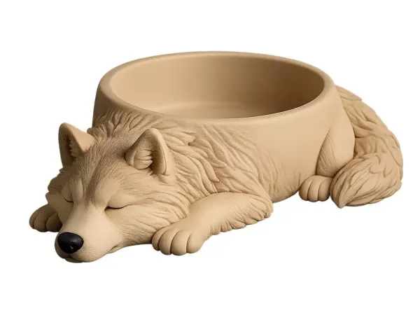 Husky dog bowl
