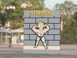 1 of 77 Wall Art Perk STRENGTH Modular Display Multicolor-1