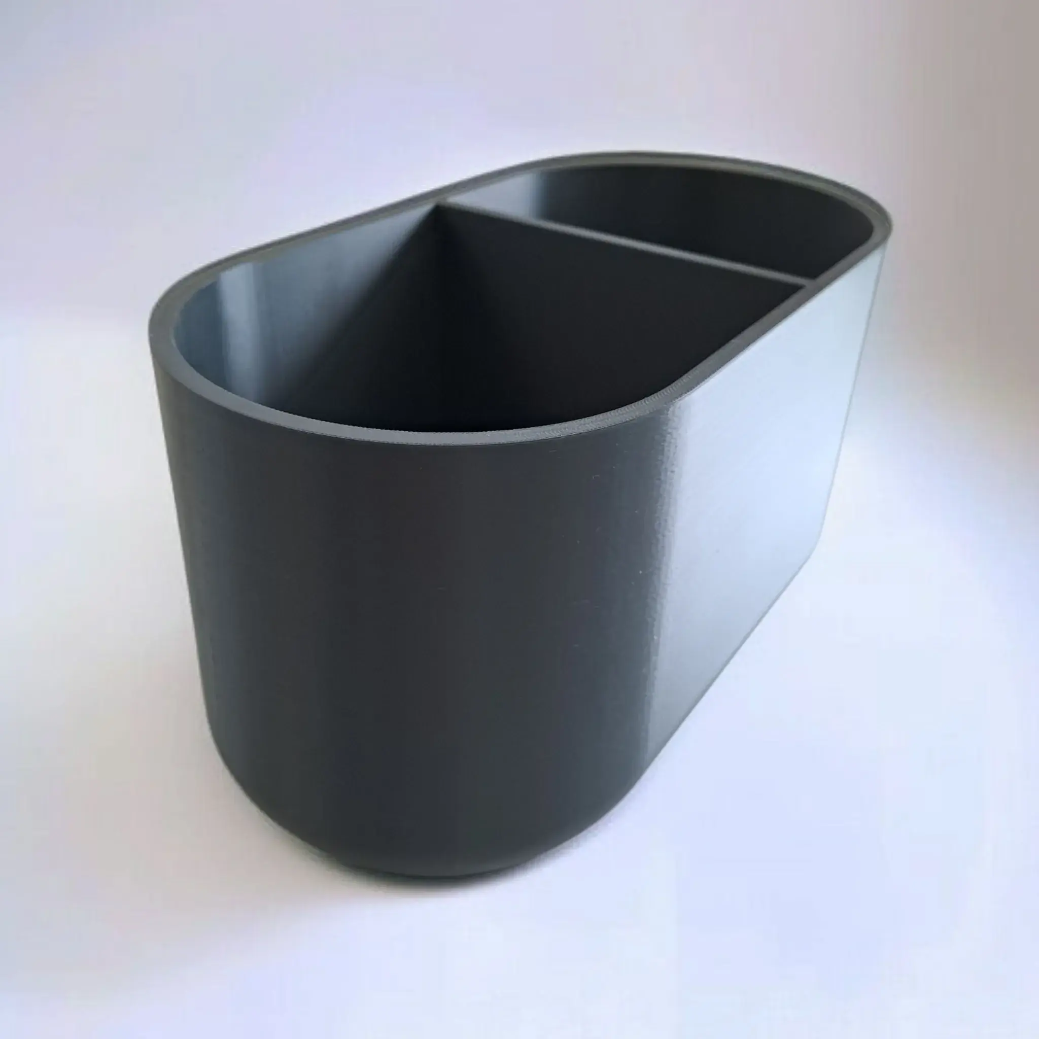 Kitchen Utensil Holder with 2 Compartments as Organizer