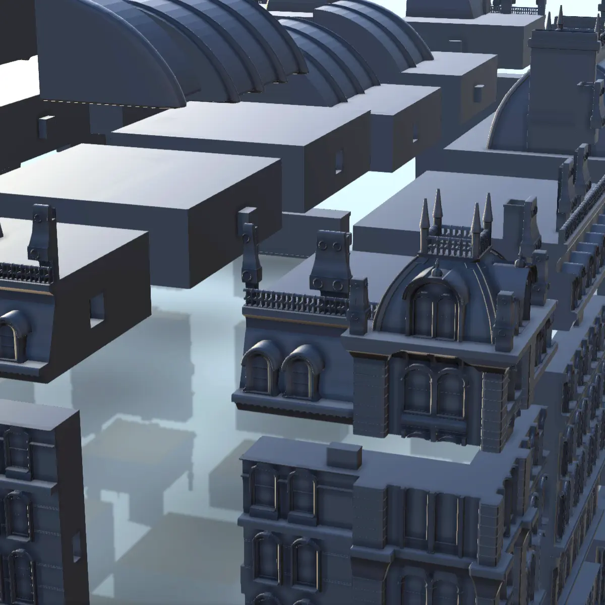 Luxurious hotel 8 - scenery warhammer miniatures ww2 tableto